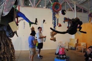 From the 8th annual Mutant Piñata Show at Frontal Lobe Gallery on Grand Avenue.